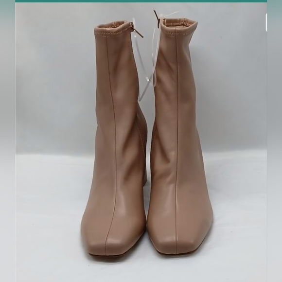 NEWSteve Madden Harli Boots Womens 9.5M Blush Faux Leather Square Toe Whimsygoth - Picture 3 of 7